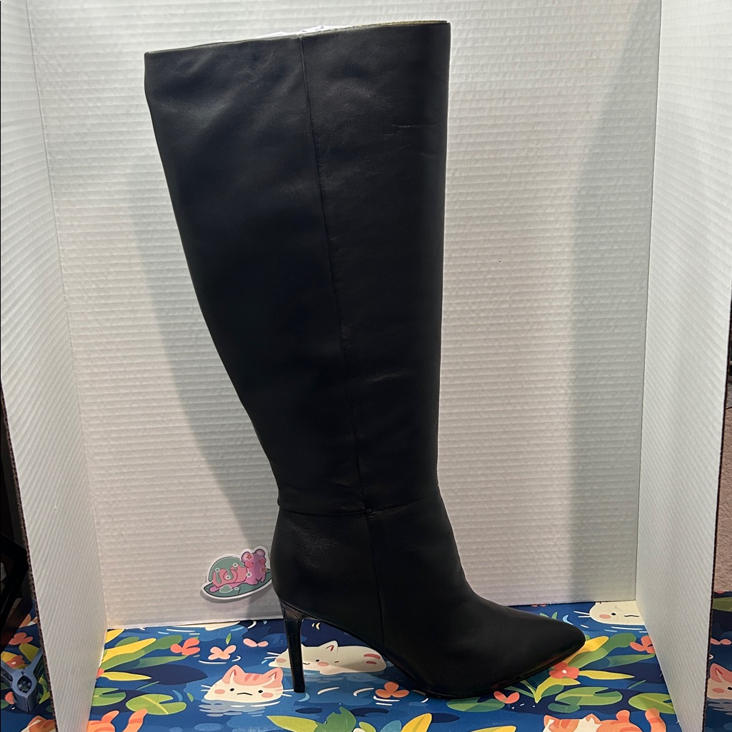 Nine West Richy Wide Calf Boot In Black Size 9.5